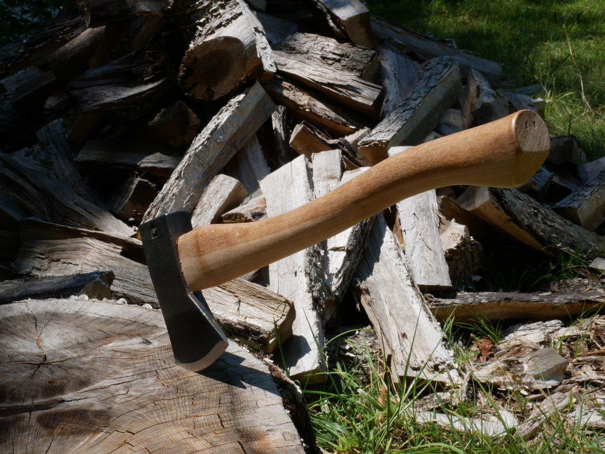 2lb Hudson Bay Camp Axe; 18 in. Curved Wooden Handle Sport Utility Finish
