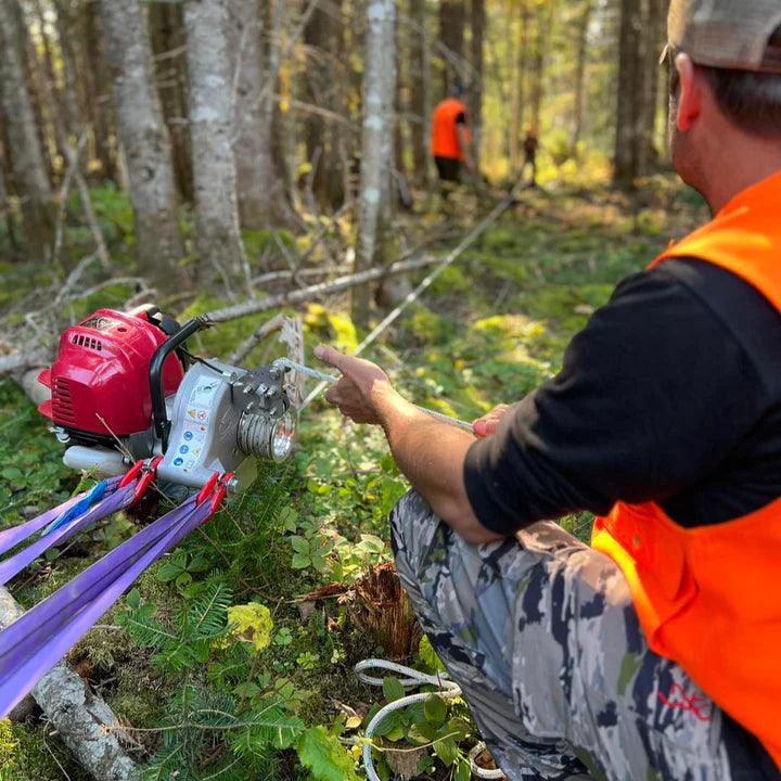 PCW4000-A GX50 Gas Powered Pulling Winch Accessorized Package - Axeman.ca