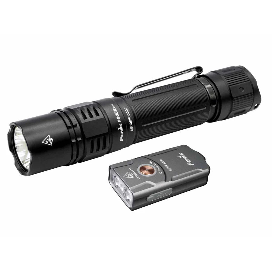 Fenix PD36R PRO Rechargeable Flashlight with E03R V2.0 Keychain Light