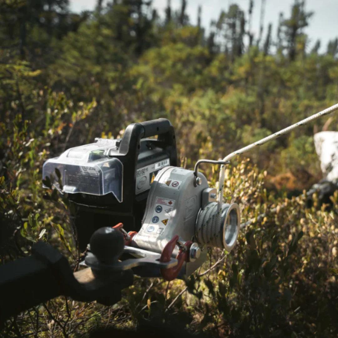 PCW3000-Li-A 80/82 V Battery Powered Pulling Winch Accessorized Package - Axeman.ca