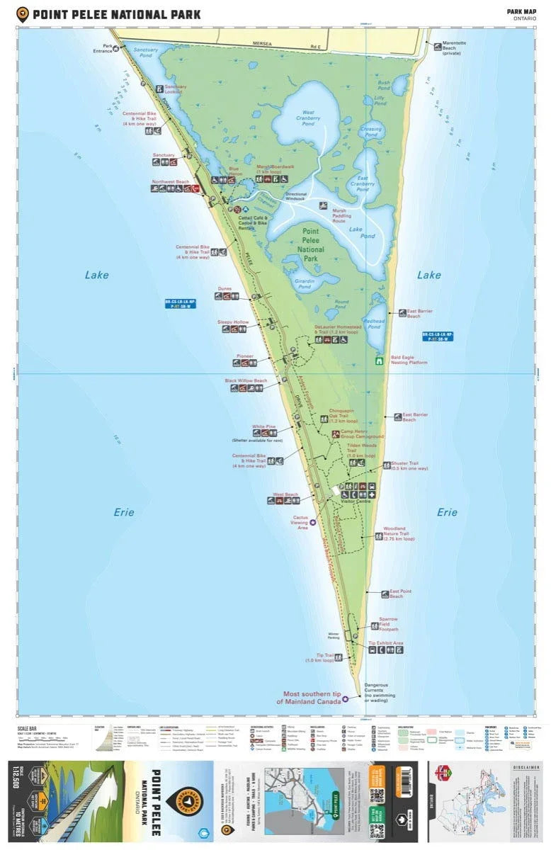 Point Pelee National Park Ontario - Park Map – Buy Online | Premium ...