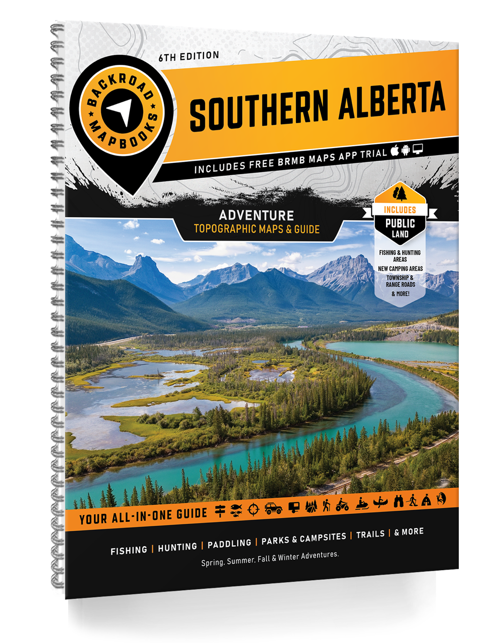 Carte routière du sud de l'Alberta