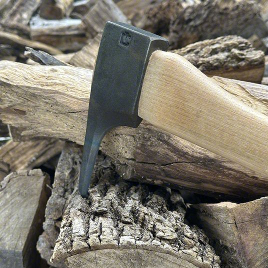 1.5# Pickaroon; 36 in Curved Hickory Handle Hung proud w/ wood and medium flat steel wedge