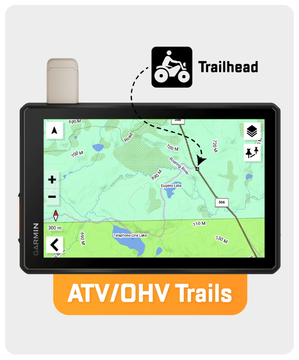 Cartes GPS de la Saskatchewan