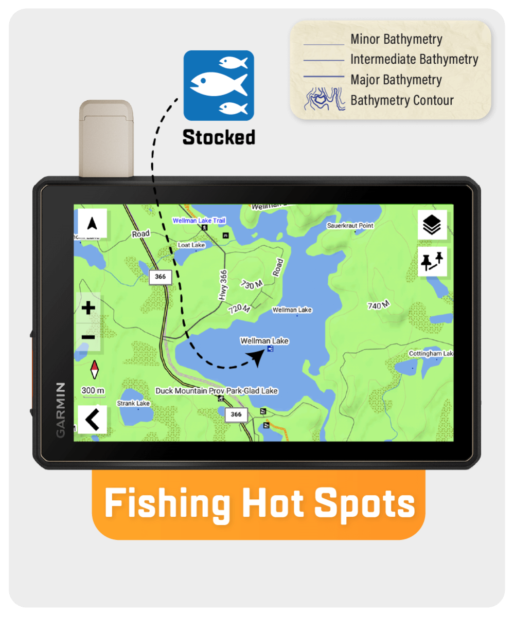 Cartes GPS de la Saskatchewan