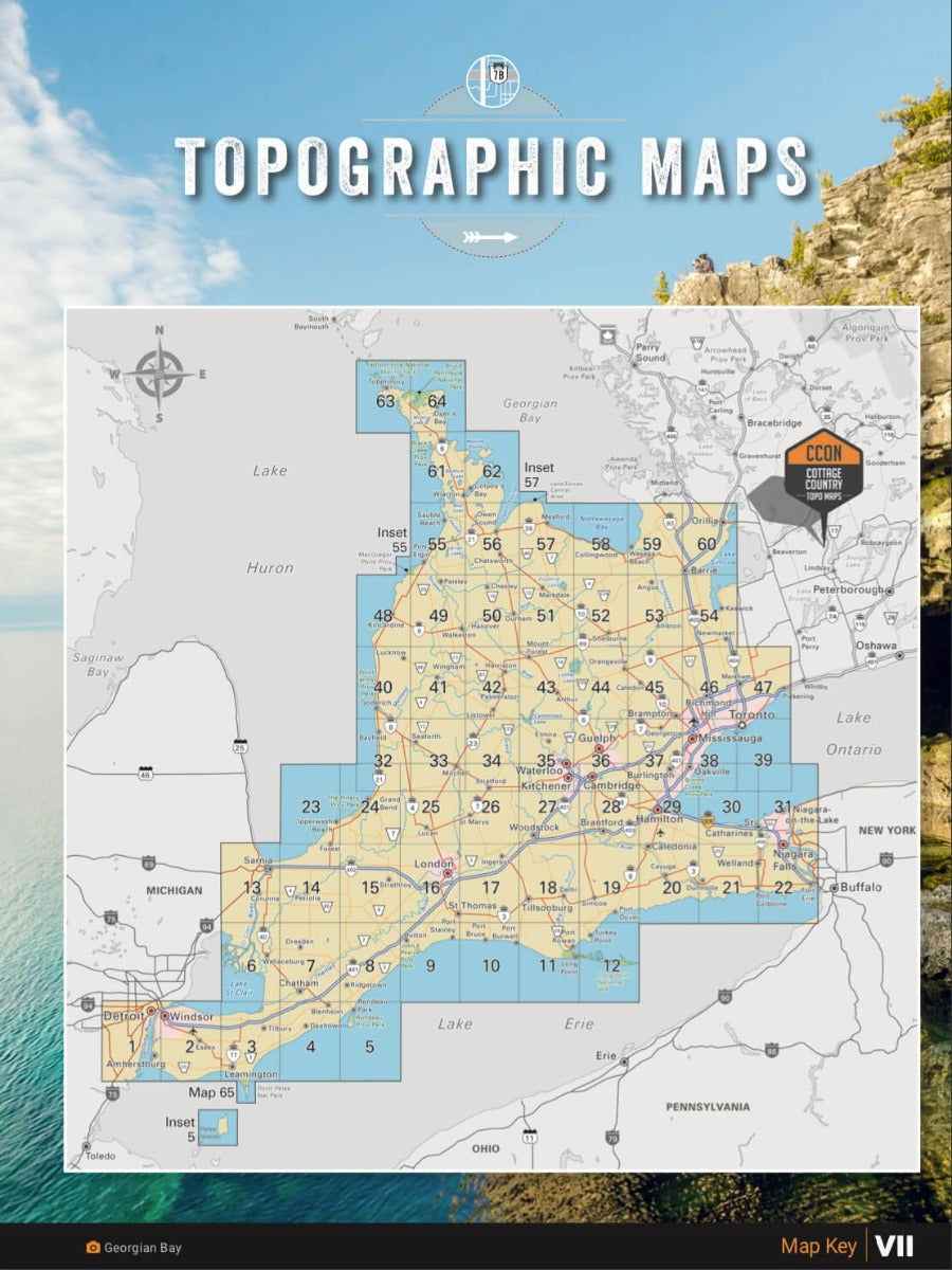 Carte routière du sud de l'Ontario
