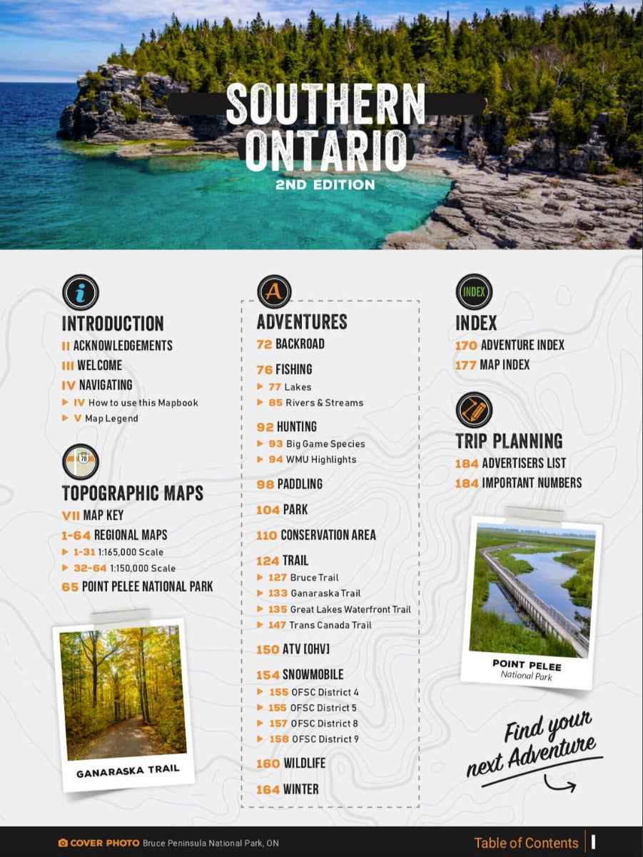 Carte routière du sud de l'Ontario