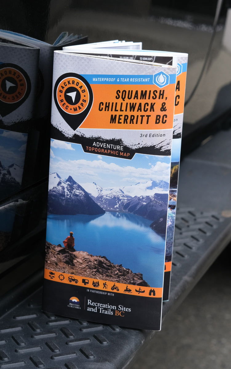 Squamish, Chilliwack & Merritt BC - Recreation Map