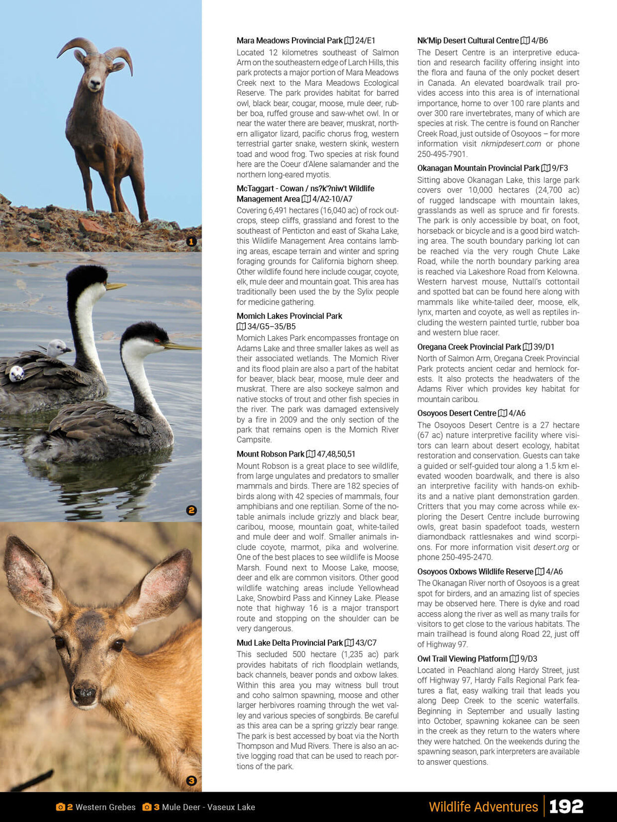 Guide des routes secondaires de Thompson Okanagan, Colombie-Britannique