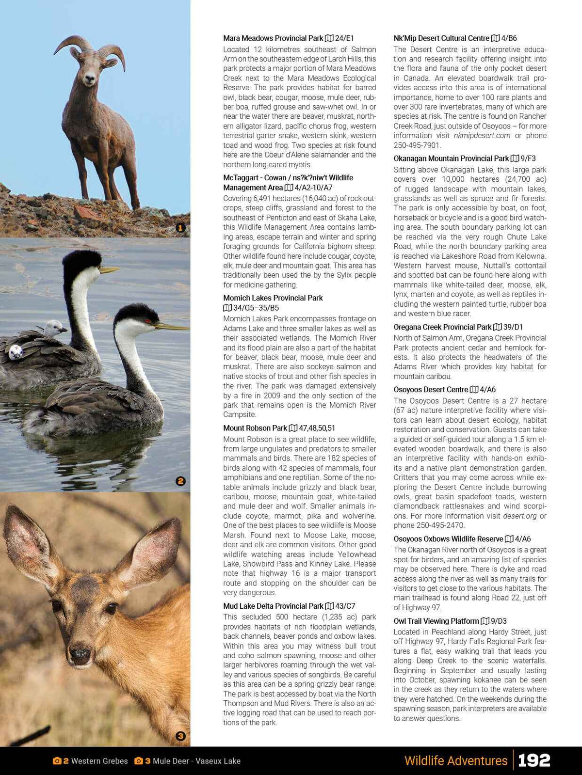 Guide des routes secondaires de Thompson Okanagan, Colombie-Britannique