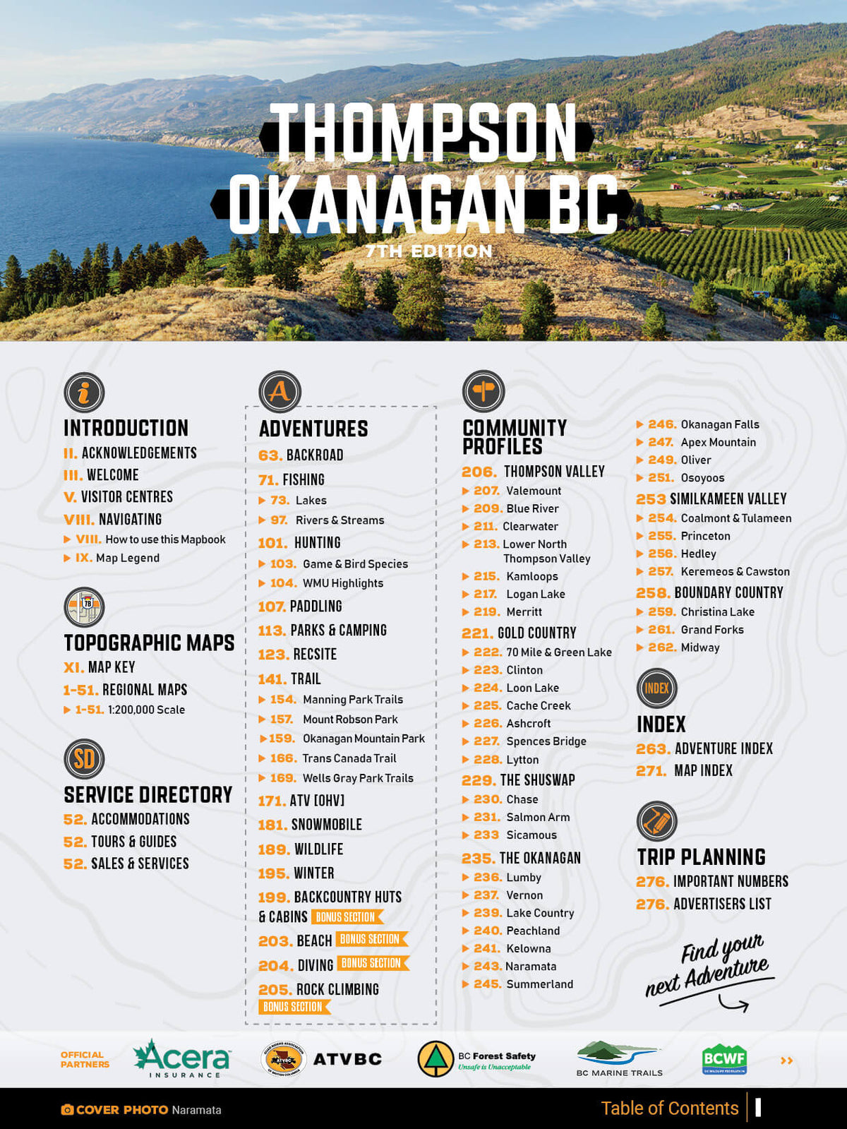 Guide des routes secondaires de Thompson Okanagan, Colombie-Britannique
