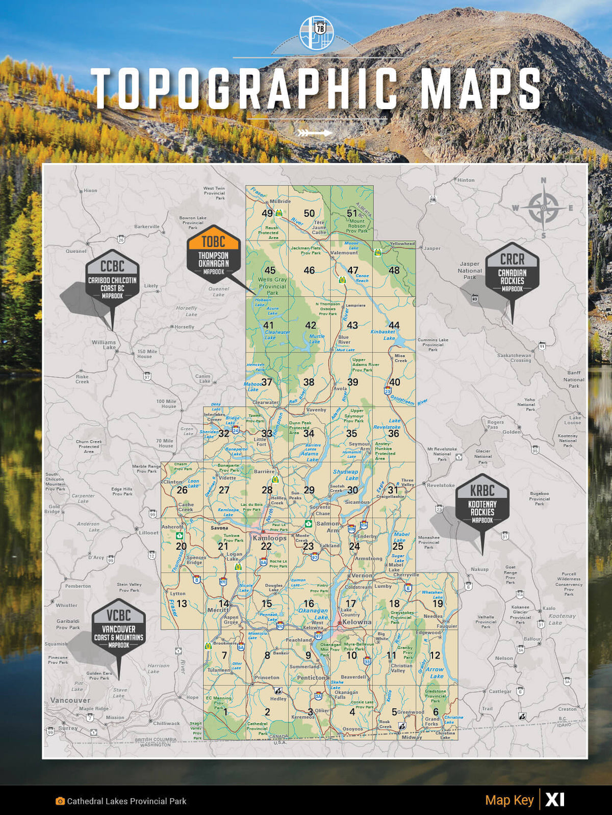 Guide des routes secondaires de Thompson Okanagan, Colombie-Britannique