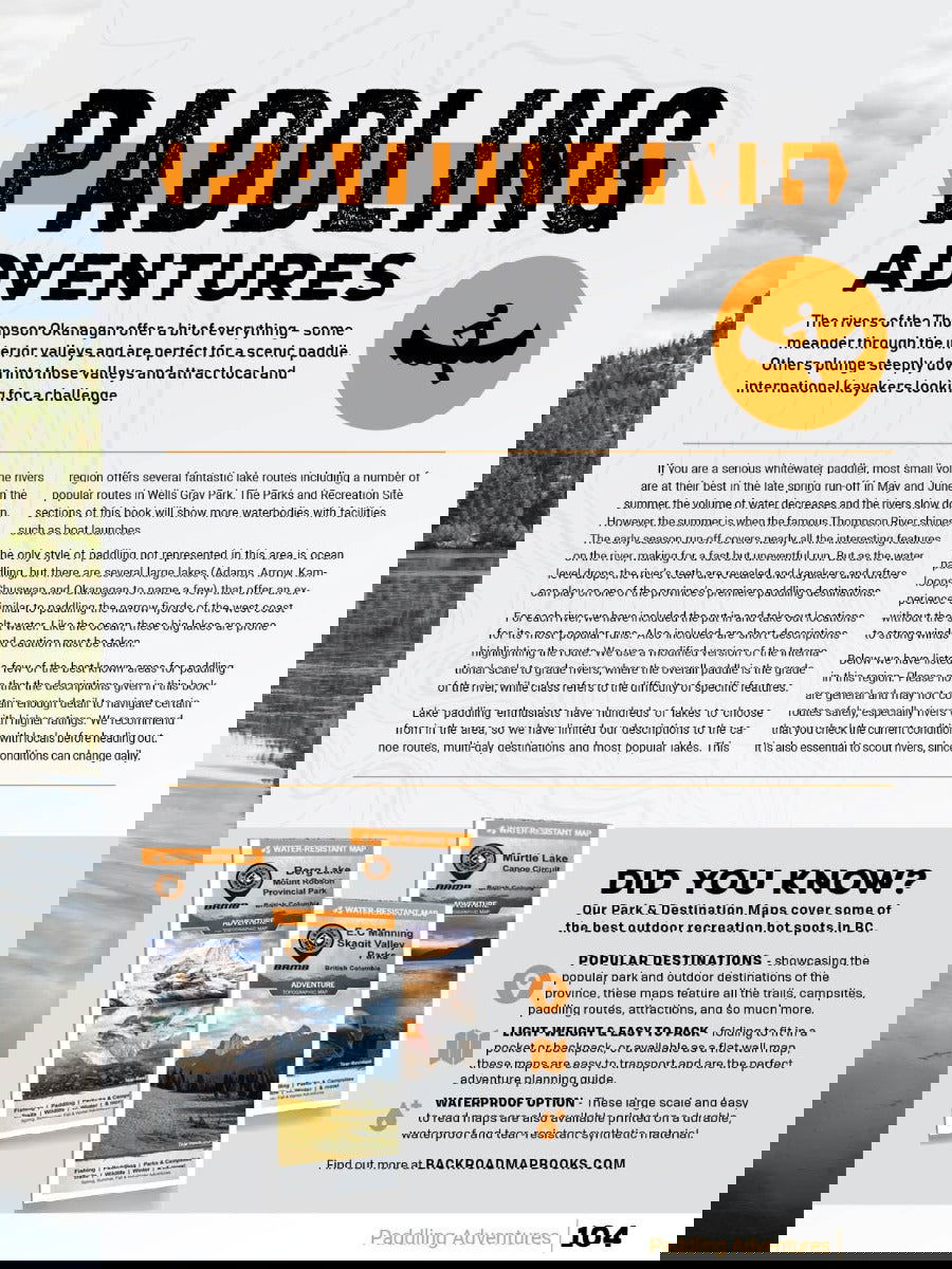 Thompson Okanagan BC Backroad Mapbook