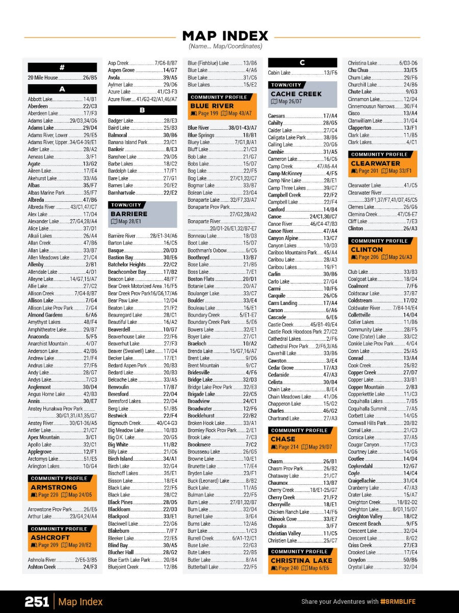 Thompson Okanagan BC Backroad Mapbook