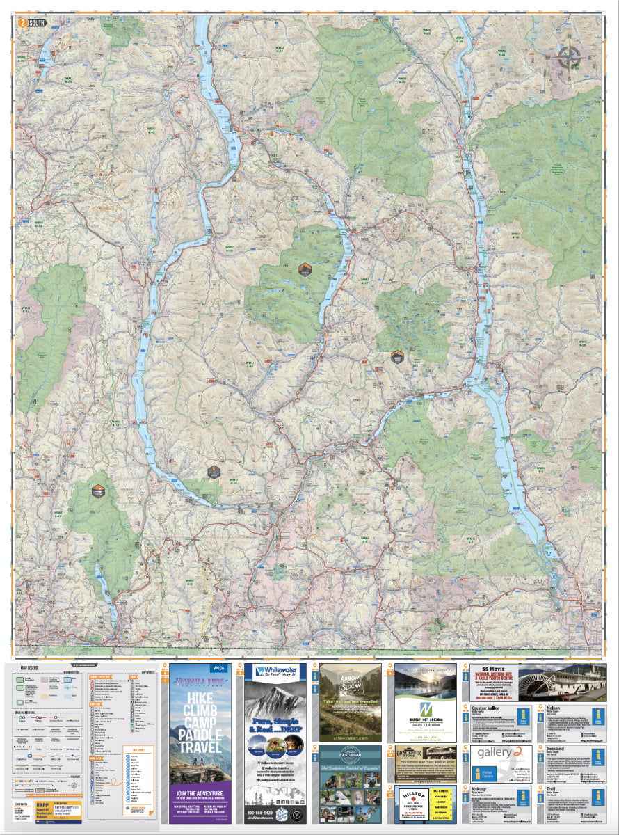 Carte récréative de West Kootenay (Colombie-Britannique)