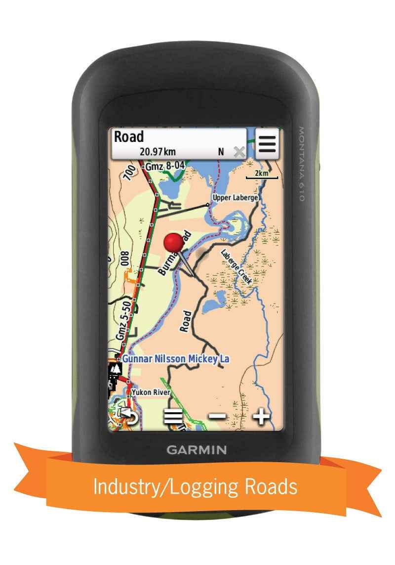Cartes GPS du Yukon