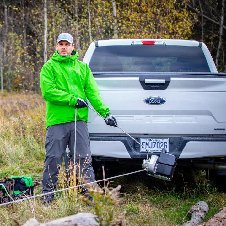 PCW3000-Li-A 80/82 V Battery Powered Pulling Winch Accessorized Package - Axeman.ca