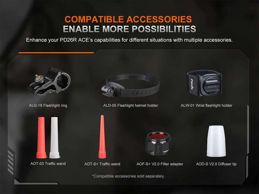 Fenix PD26R ACE Rechargeable Compact Flashlight