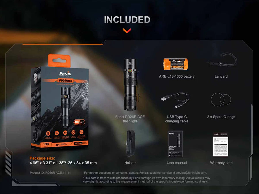 Fenix PD26R ACE Rechargeable Compact Flashlight