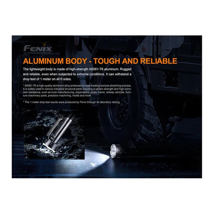 Fenix LR80R Rechargeable LED Searchlight - 18000 Lumens