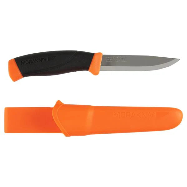 Morakniv Companion Spark 12090 Hi-Vis Orange, bushcraft knife with firesteel