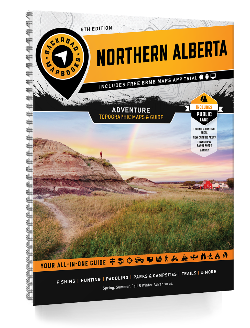 Carte routière du nord de l'Alberta