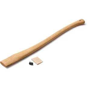 Axe Shaft Curved With Wooden Wedge—Spare Handle YSS 750-63x23 - Axeman.ca