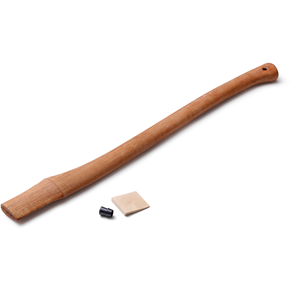 Axe Shaft Curved With Wooden Wedge—Spare Handle YSS 700-50x20 - Axeman.ca